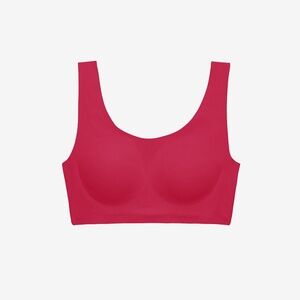 ThirdLove Smoothing Scoop Wireless Bra Size LGcranberry / LG
